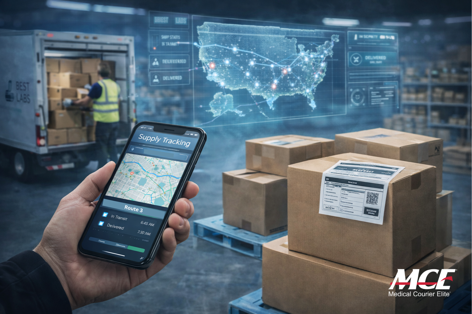 Supply Tracking for Medial Couriers