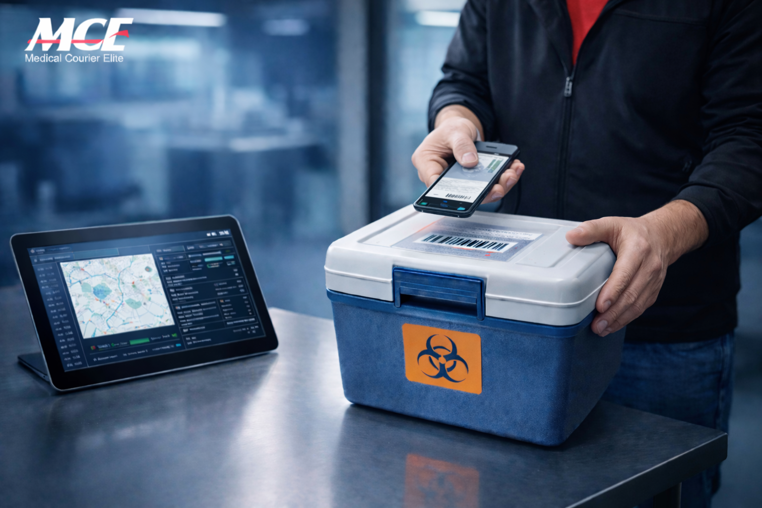 Medical Couriers Tracking Specimens