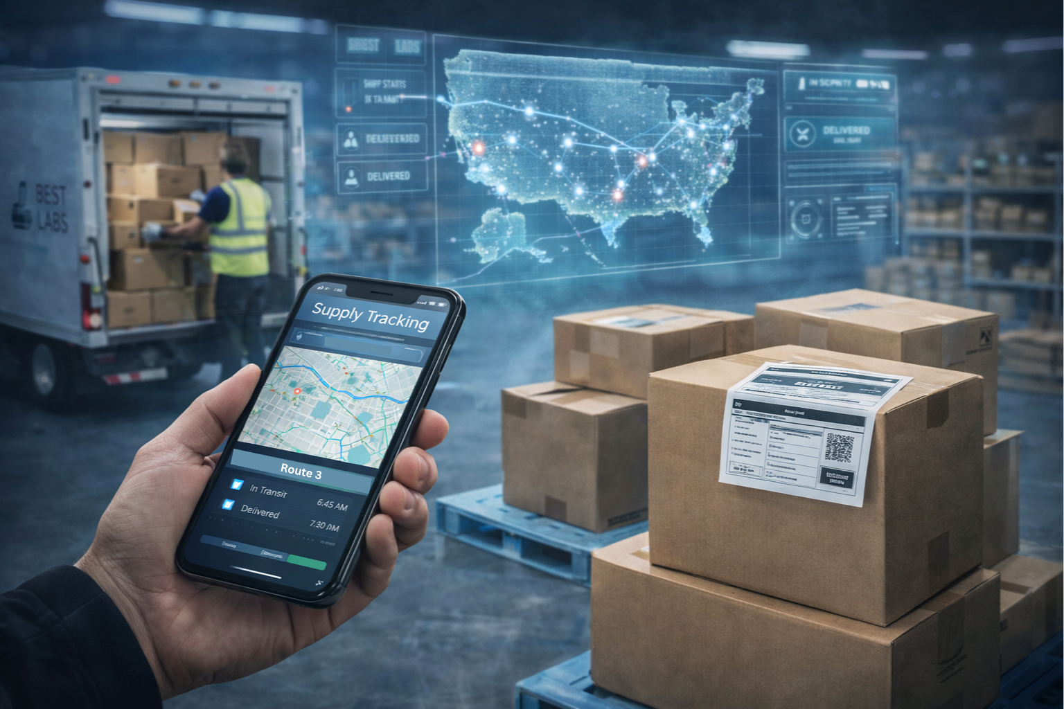 Supply Tracking for Medical Couriers