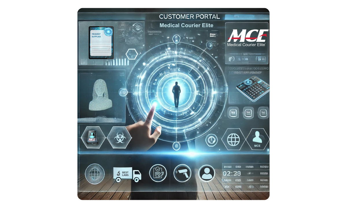 Customer Portal for Medical Couriers