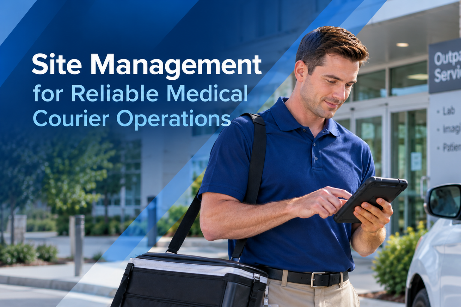 Why Site Management Is Essential for Medical Courier Operations