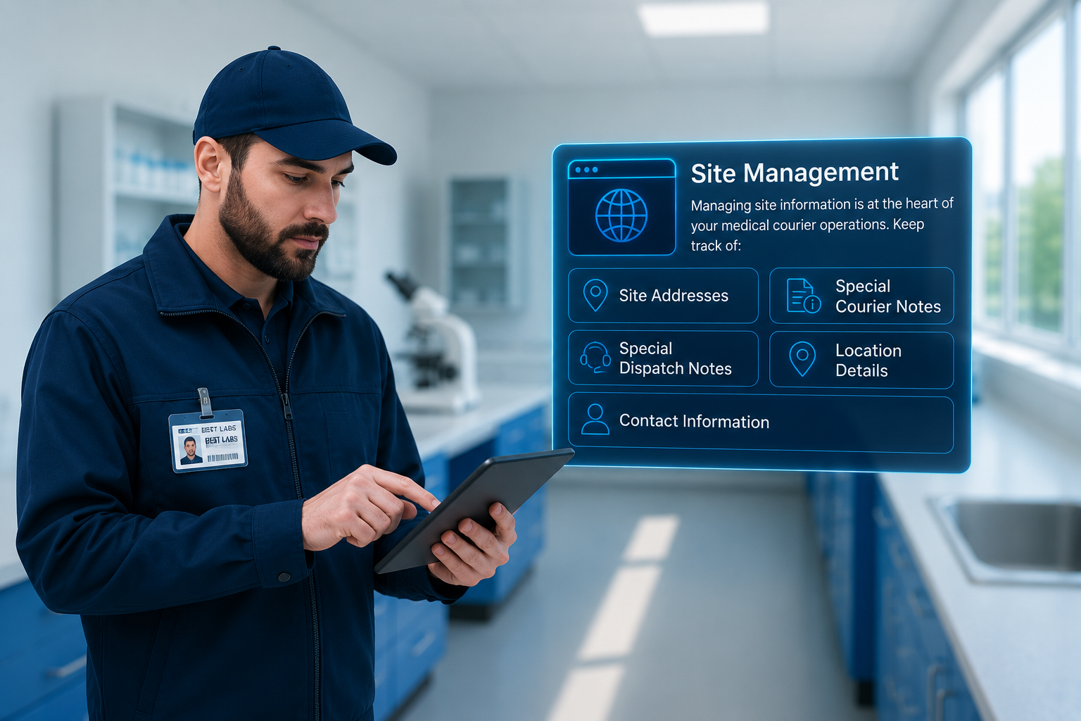 Site Management in Medical Courier Operations: Why Accuracy Matters in Healthcare Logistics