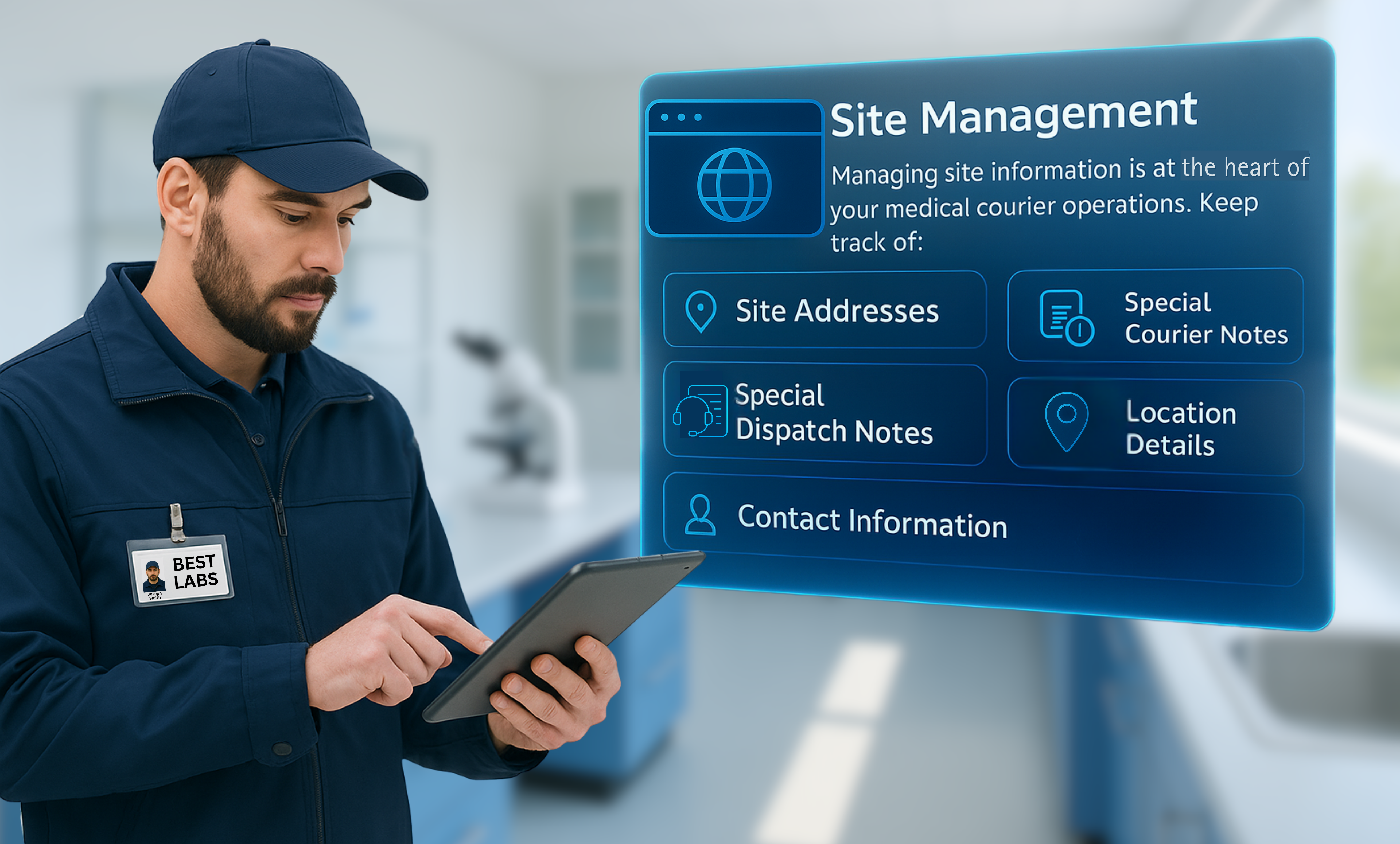 Site Management in Medical Courier Operations: Why Accuracy Matters in Healthcare Logistics
